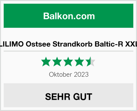  LILIMO Ostsee Strandkorb Baltic-R XXL Test