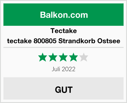  tectake 800805 Strandkorb Ostsee Test