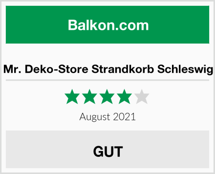  Mr. Deko-Store Strandkorb Schleswig Test