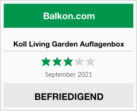  Koll Living Garden Auflagenbox Test