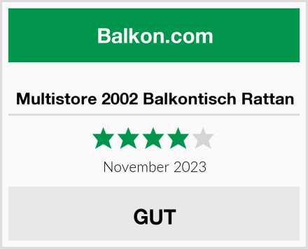  Multistore 2002 Balkontisch Rattan Test