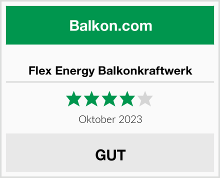  Flex Energy Balkonkraftwerk Test