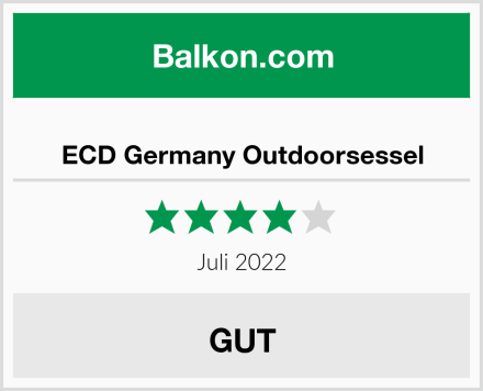  ECD Germany Outdoorsessel Test