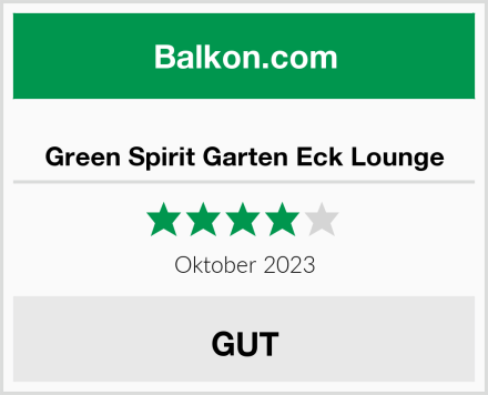  Green Spirit Garten Eck Lounge Test