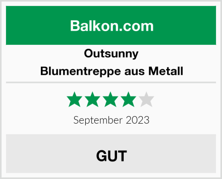 Outsunny Blumentreppe aus Metall Test