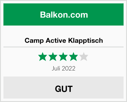  Camp Active Klapptisch Test