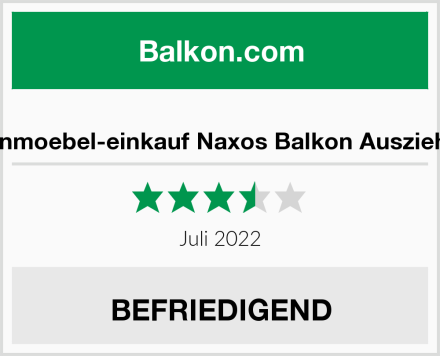  gartenmoebel-einkauf Naxos Balkon Ausziehtisch Test