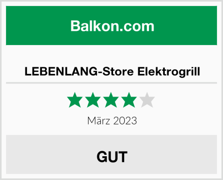  LEBENLANG-Store Elektrogrill Test