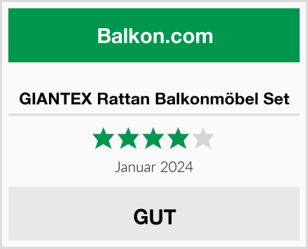  GIANTEX Rattan Balkonmöbel Set Test