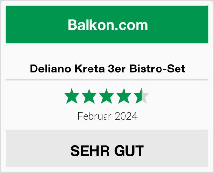  Deliano Kreta 3er Bistro-Set Test