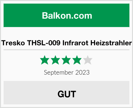  Tresko THSL-009 Infrarot Heizstrahler Test