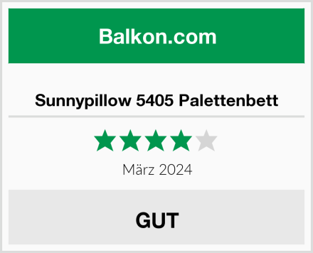 Sunnypillow 5405 Palettenbett Test