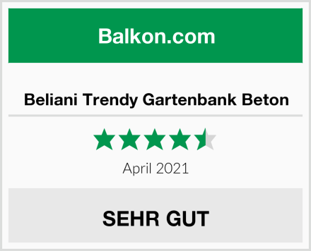  Beliani Trendy Gartenbank Beton Test