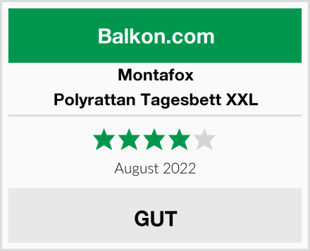 Montafox Polyrattan Tagesbett XXL Test