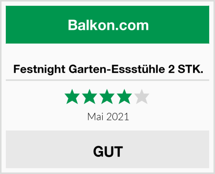  Festnight Garten-Essstühle 2 STK. Test