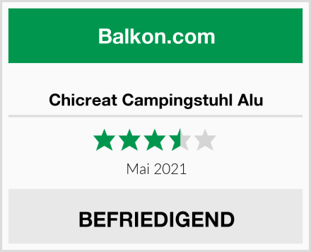  Chicreat Campingstuhl Alu Test