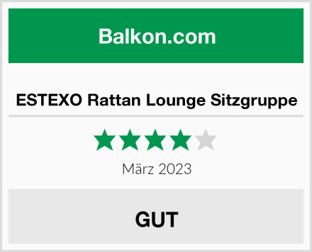  ESTEXO Rattan Lounge Sitzgruppe Test
