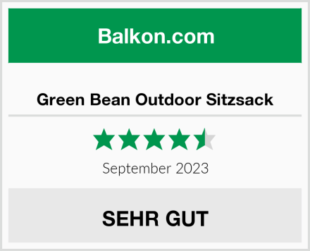  Green Bean Outdoor Sitzsack Test