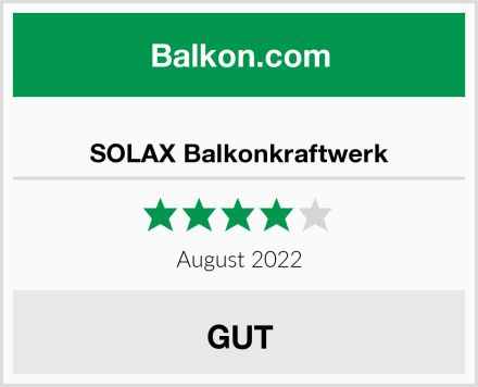  SOLAX Balkonkraftwerk Test