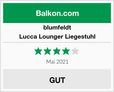 blumfeldt Lucca Lounger Liegestuhl Test