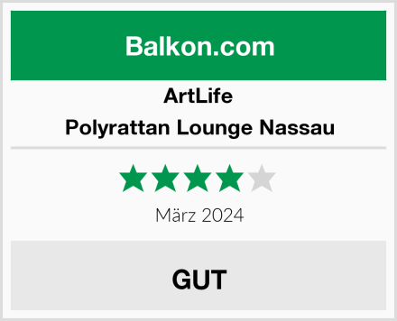 ArtLife Polyrattan Lounge Nassau Test