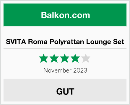  SVITA Roma Polyrattan Lounge Set Test