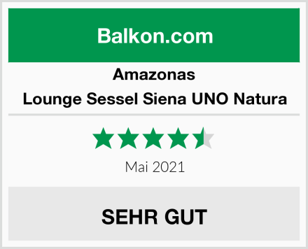 Amazonas Lounge Sessel Siena UNO Natura Test