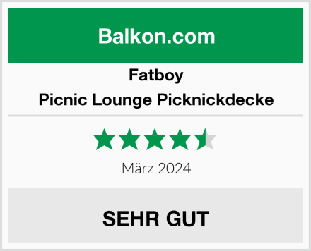Fatboy Picnic Lounge Picknickdecke Test