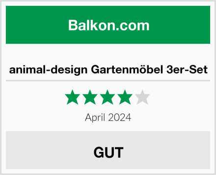  animal-design Gartenmöbel 3er-Set Test
