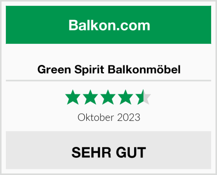  Green Spirit Balkonmöbel Test