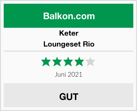 Keter Loungeset Rio Test