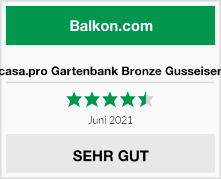  casa.pro Gartenbank Bronze Gusseisen Test