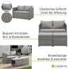 Juskys 2in1 Polyrattan Relax