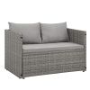 Juskys 2in1 Polyrattan Relax